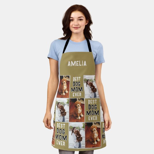 Beste Mama für Hunde je Besitzer 2 Fotos Schürze (Getragen)