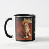 Beste Mama für Hunde je Besitzer 2 Fotos Schwarz Tasse (Links)