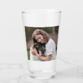 Beste Mama für Hunde je Foto Glas (Rückseite)