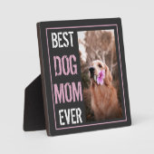 Beste Mama für Hunde je Foto Happy Mother Day Fotoplatte (Vorderseite)