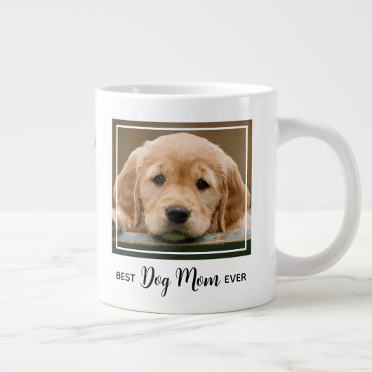 Beste Mama für Hunde je Foto Jumbo-Tasse (Rechts)