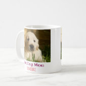 Beste Mama für Hunde je Foto Kaffeetasse (Vorderseite Links)