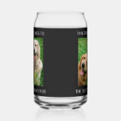 Beste Mama für Hunde je Foto Schwarz Dosenglas (Links)