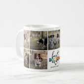 Beste Mama für Hunde je FotoCollage Kaffeetasse (Vorderseite Links)