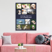 Beste Mama für Hunde je FotoCollage Leinwanddruck (Insitu (Wohnzimmer))