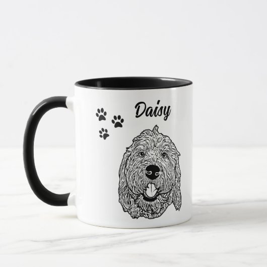 Beste Mama für Hunde je Goldendoodle Hund Personal Tasse (Links)