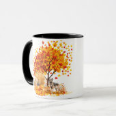 Beste Mama für Hunde je Herbst, deutscher Hirte Tasse (Vorderseite Links)