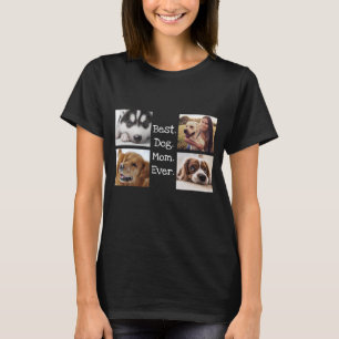 Beste Mama für Hunde je Hund Foto Personalisiert  T-Shirt
