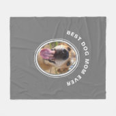 Beste Mama für Hunde je Ihr Begleiter-Foto Fleecedecke (Vorderseite (Horizontal))