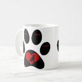 Beste Mama für Hunde je Kaffeepause Tasse (Vorderseite Links)