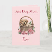 Beste Mama für Hunde je Labrador Retriever Karte (Vorderseite)