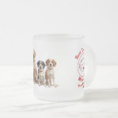 Beste Mama für Hunde je Mattierte Glass-Tasse - Pr Mattglastasse (VorderseiteRechts)