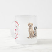 Beste Mama für Hunde je Mattierte Glass-Tasse - Pr Mattglastasse (Vorderseite Links)