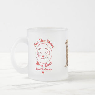 Beste Mama für Hunde je Mattierte Glass-Tasse - Pr Mattglastasse