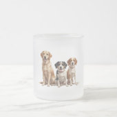 Beste Mama für Hunde je Mattierte Glass-Tasse - Pr Mattglastasse (Mittel)