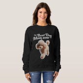 Beste Mama für Hunde je - Miniatur Poodle Sweatshirt (Vorne ganz)