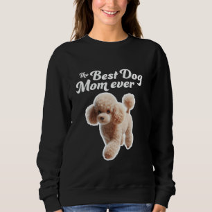 Beste Mama für Hunde je - Miniatur Poodle Sweatshirt