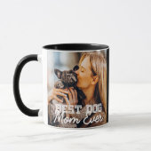 Beste Mama für Hunde je Modernes, benutzerdefinier Tasse (Links)