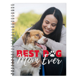 Beste Mama für Hunde je Modernes, individuelles Fo Notizblock