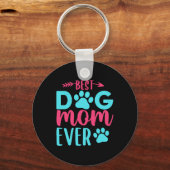 Beste Mama für Hunde je Mutter Schlüsselanhänger (Vorderseite)