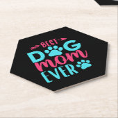 Beste Mama für Hunde je Mutter Untersetzer (angewinkelt)