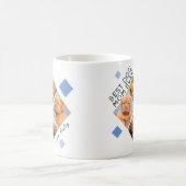Beste Mama für Hunde je nach Fotocollage und Name Kaffeetasse (Mittel)