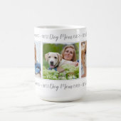 Beste Mama für Hunde je Personalisiert 3 Foto für  Kaffeetasse (Mittel)