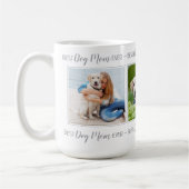 Beste Mama für Hunde je Personalisiert 3 Foto für  Kaffeetasse (Links)