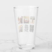 Beste Mama für Hunde je Personalisierte FotoCollag Glas (Rückseite)