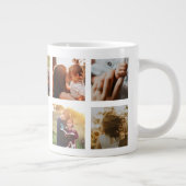 Beste Mama für Hunde je Personalisierte FotoCollag Jumbo-Tasse (Rechts)