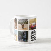 Beste Mama für Hunde je Personalisierte FotoCollag Kaffeetasse (Vorderseite Links)