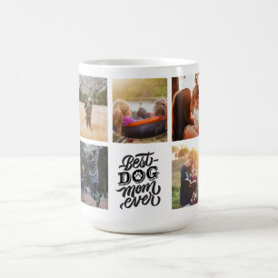 Beste Mama für Hunde je Personalisierte FotoCollag Kaffeetasse