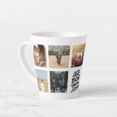 Beste Mama für Hunde je Personalisierte FotoCollag Milchtasse (Linke Ecke)