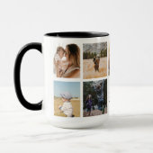 Beste Mama für Hunde je Personalisierte FotoCollag Tasse (Links)