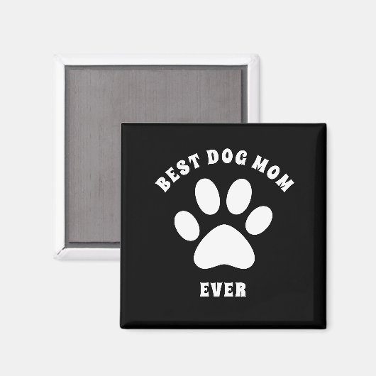 Beste Mama für Hunde je Personalisierter benutzerd Magnet (Vorderseite/Rückseite)