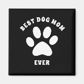 Beste Mama für Hunde je Personalisierter benutzerd Magnet (Vorne)