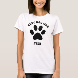 Beste Mama für Hunde je Personalisierter benutzerd T-Shirt