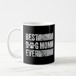 Beste Mama für Hunde je Retro Dog Mommy Mutter Vin Kaffeetasse
