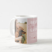 Beste Mama für Hunde je Rosa 2 Foto Kaffeetasse (Vorderseite Links)