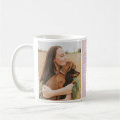 Beste Mama für Hunde je Rosa 2 Foto Kaffeetasse (Links)