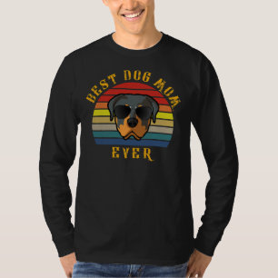 Beste Mama für Hunde je Rottweiler Mama Mutter T-Shirt