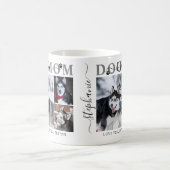 Beste Mama für Hunde je Script Name 3 Fotos Kaffeetasse (Mittel)