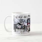 Beste Mama für Hunde je Script Name 3 Fotos Kaffeetasse (Links)