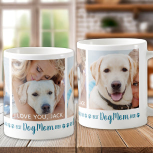Beste Mama für Hunde je Spaß Aquamarin 3 Foto Kaffeetasse