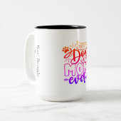 Beste Mama für Hunde je Tasse (Vorderseite Links)