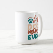 Beste Mama für Hunde Kaffeetasse (VorderseiteRechts)