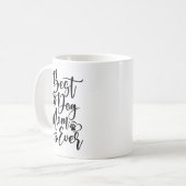 Beste Mama für Hunde Kaffeetasse (Vorderseite Links)