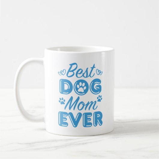 Beste Mama für Hunde Kaffeetasse (Links)