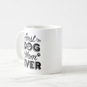 Beste Mama für Hunde Kaffeetasse (Vorderseite Links)