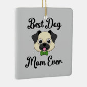 Beste Mama für Hunde Keramikornament (Rechts)